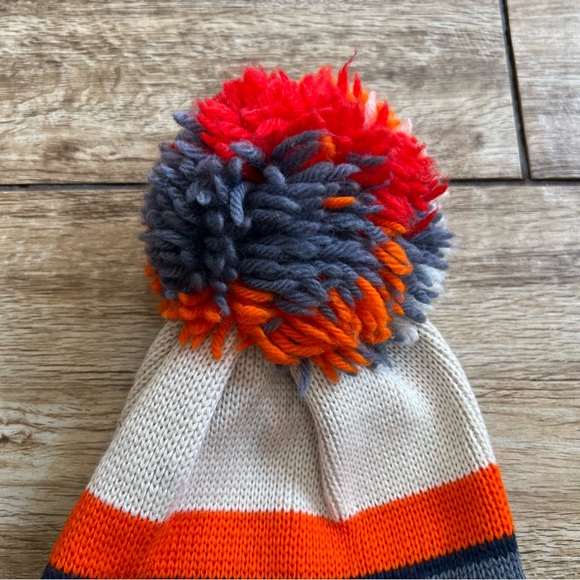 Vintage Smiley Sparks Wool Ski Hat Pom Pom Size OS Made in USA Beanie - Picture 4 of 7